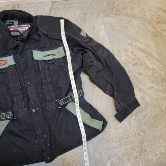 FirstGear Kilimanjaro Hypertex Mens Size XL Black Motorcycle Biker Padded Jacket - Picture 9 of 13